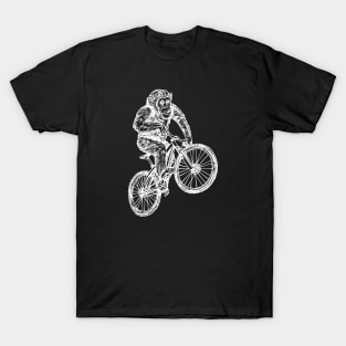 SEEMBO Chimpanzee Cycling Bicycle Bicycling Biking Riding Bike T-Shirt